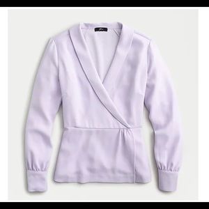 Brand new Jcrew Drapey faux-wrap top.  Sz 2